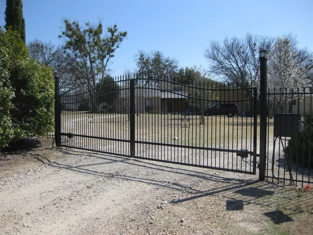 custom driveway fence